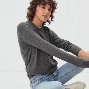 Everlane Cashmere Crew Sweater | Large | Charcoal